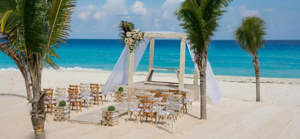 Beach view of Occidental Tucancun Hotel Cancun, Mexico